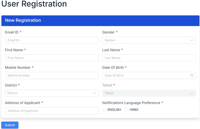Apuni Sarkar Portal User Registration