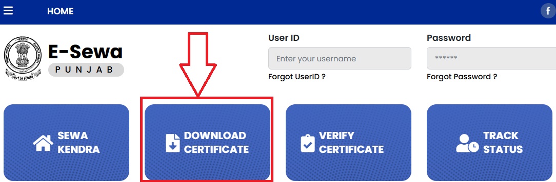 Download Punjab Residence Certificate