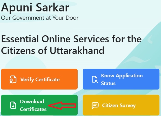 Download Uttarakhand Domicile Certificate