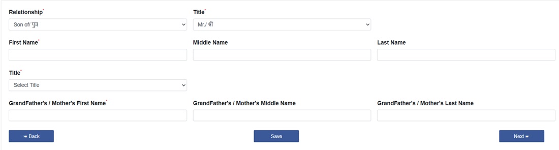 Family Details in Bonafide Himachali Certificate