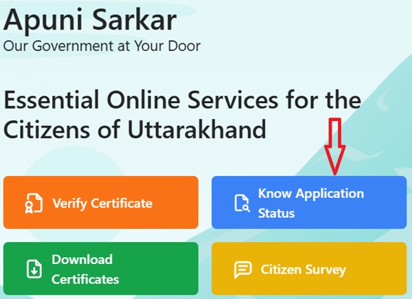 Uttarakhand Domicile Certificate Application Status