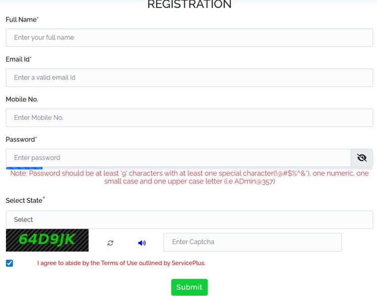 Antyodaya Saral Registration Form