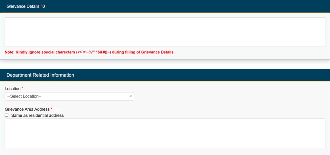 Delhi CM Jan Sunwai Grievance Details