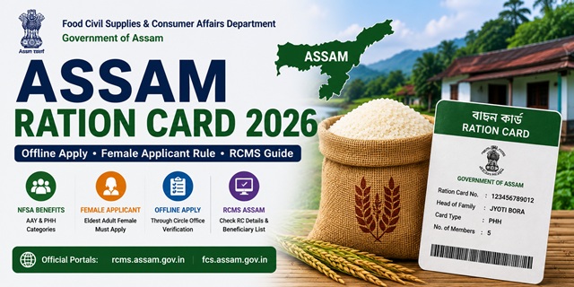 Assam Ration Card: Apply, RCMS List & NFSA Guide | India Customer Care