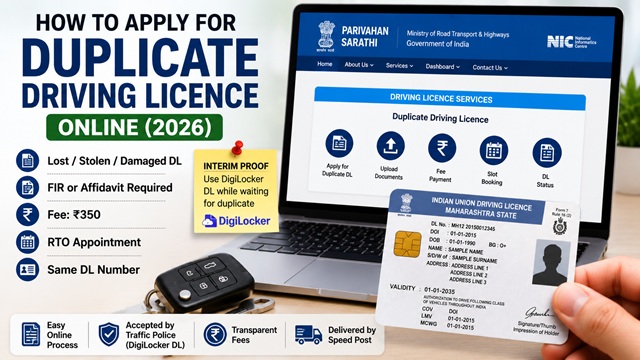 How to Apply for Duplicate Driving Licence