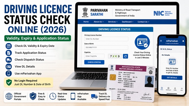  How to Check Driving Licence Status Online