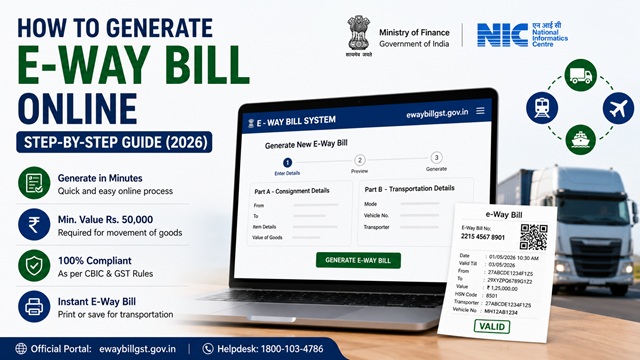 How to Generate E Way Bill Online