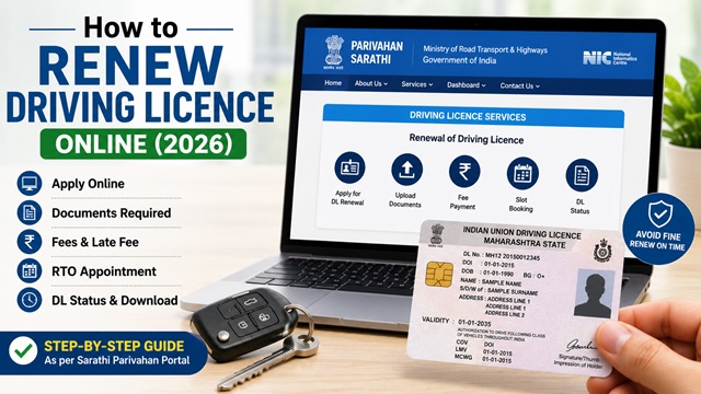  How to Renew Driving Licence Online