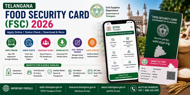  Telangana Food Security Card