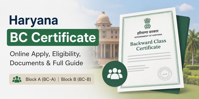  Haryana BC Certificate