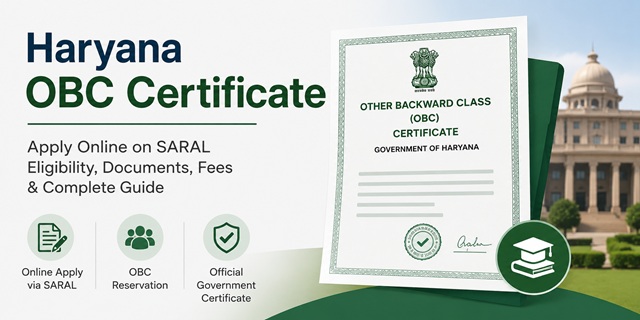 Haryana OBC Certificate
