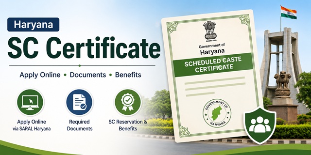  Haryana SC Certificate