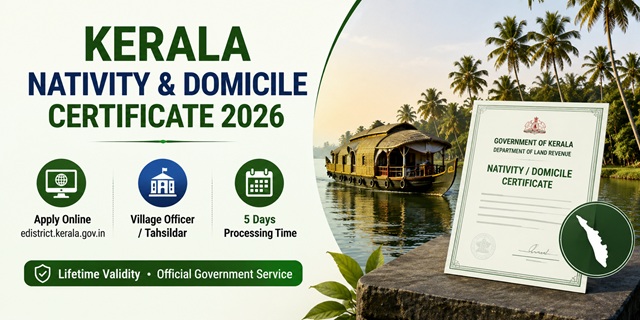  Kerala Domicile and Nativity Certificate