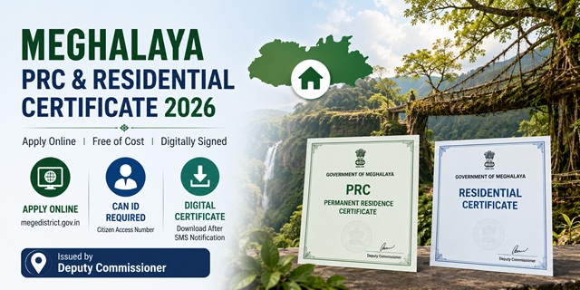 Meghalaya PRC and Residential Certificate