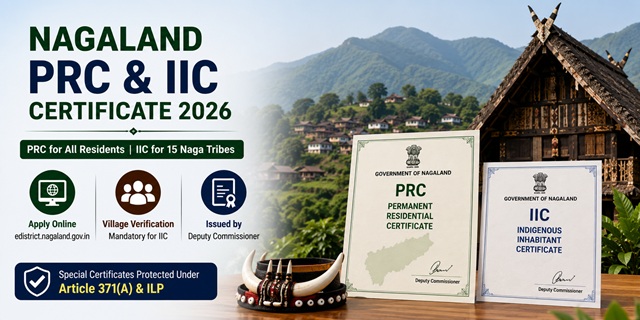 Nagaland PRC and IIC Certificate