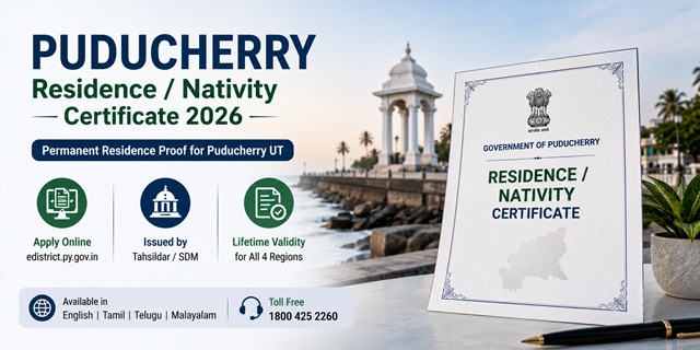  Puducherry Residence and Nativity Certificate
