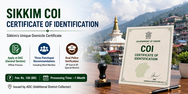  Sikkim Certificate of Identification
