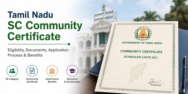  Tamil Nadu SC Community Certificate