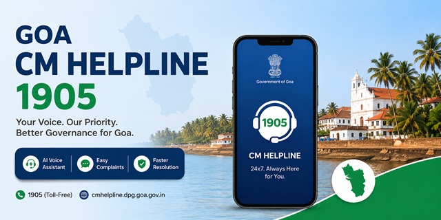  Goa CM Helpline