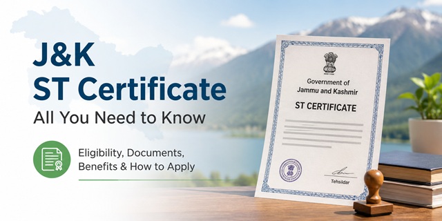  Jammu & Kashmir ST Certificate