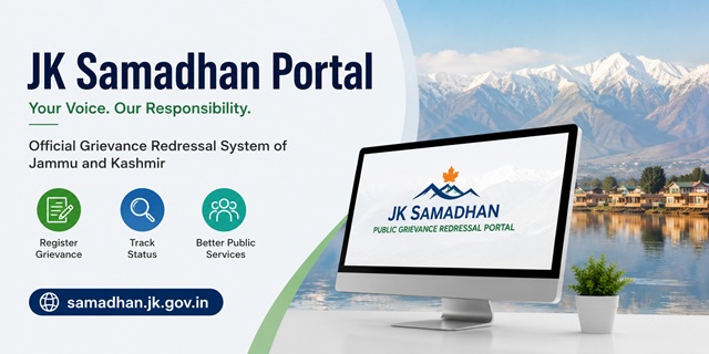 Jammu and Kashmir CM Helpline Samadhan Portal