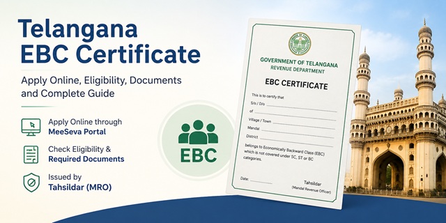  Telangana EBC Certificate