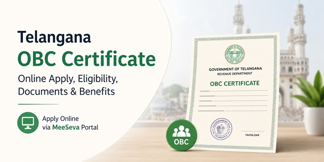  Telangana OBC Certificate