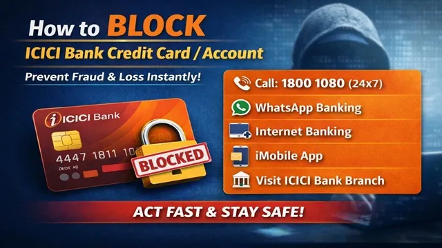  How to Block ICICI Bank Credit Card